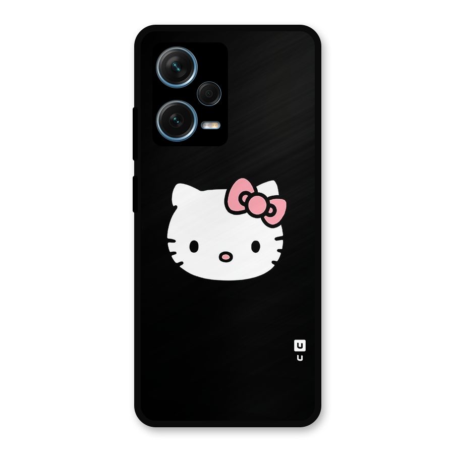 Kitty Cute Metal Back Case for Redmi Note 12 Pro Plus 5G