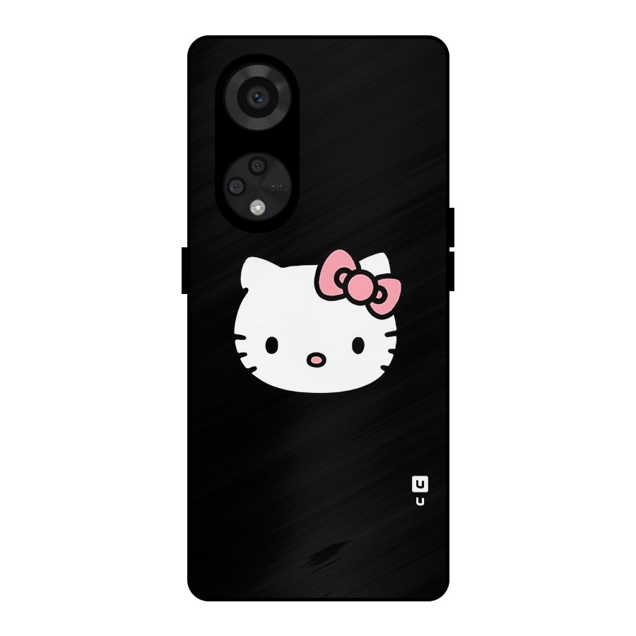 Kitty Cute Metal Back Case for Reno8 T 5G