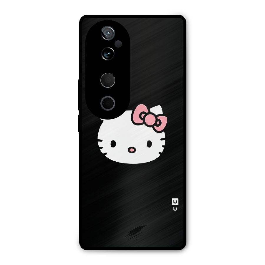 Kitty Cute Metal Back Case for Vivo T3 Ultra