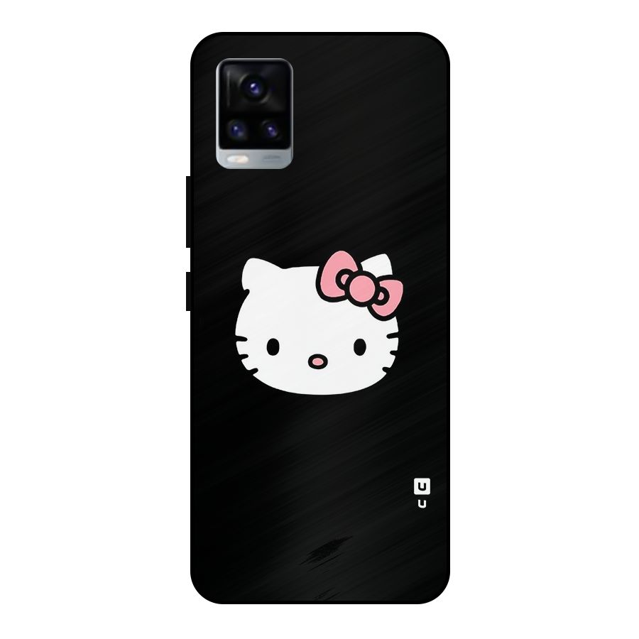Kitty Cute Metal Back Case for Vivo V20 2021