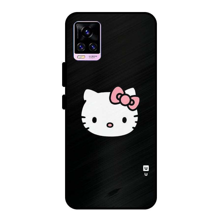 Kitty Cute Metal Back Case for Vivo V20 Pro