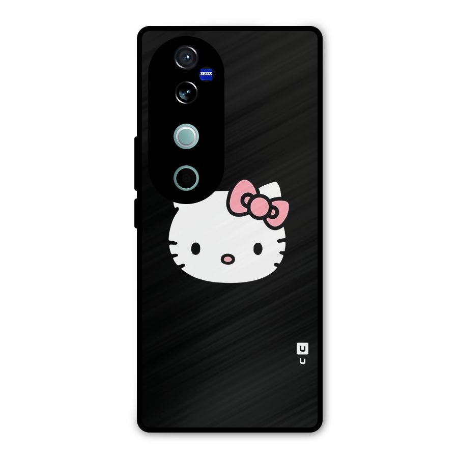Kitty Cute Metal Back Case for Vivo V40