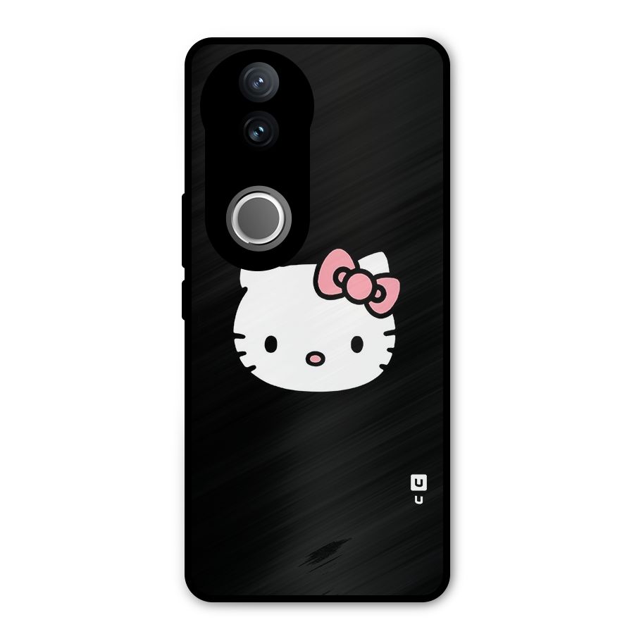 Kitty Cute Metal Back Case for Vivo V50e