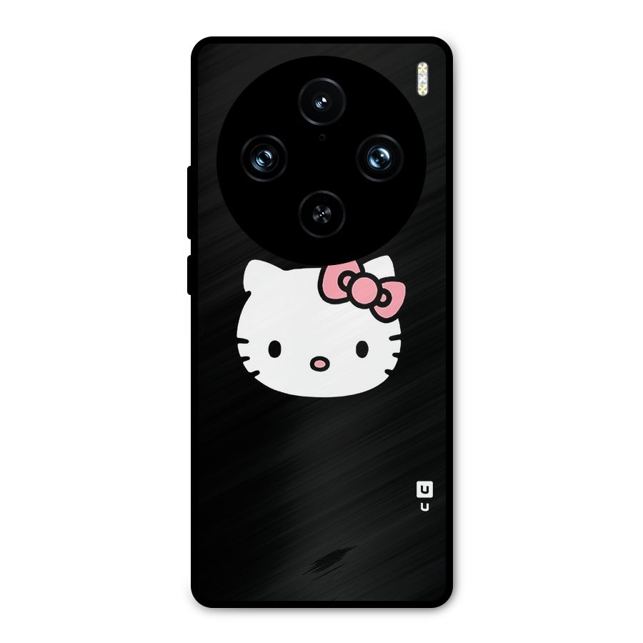 Kitty Cute Metal Back Case for Vivo X100 Pro