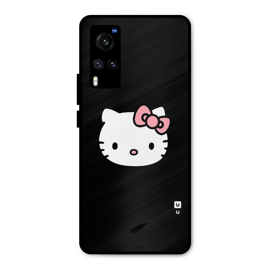 Kitty Cute Metal Back Case for Vivo X60