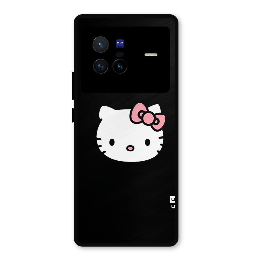 Kitty Cute Metal Back Case for Vivo X80