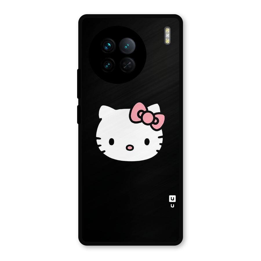 Kitty Cute Metal Back Case for Vivo X90