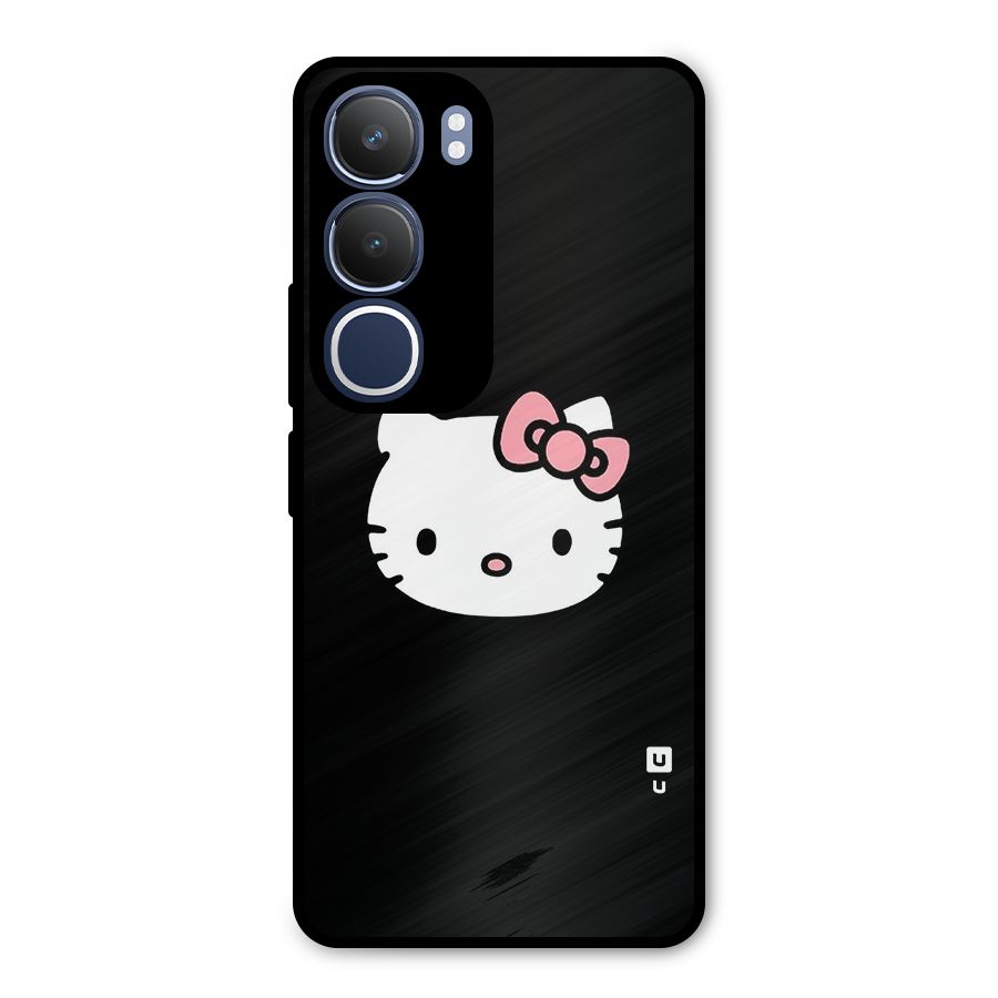 Kitty Cute Metal Back Case for Vivo Y29