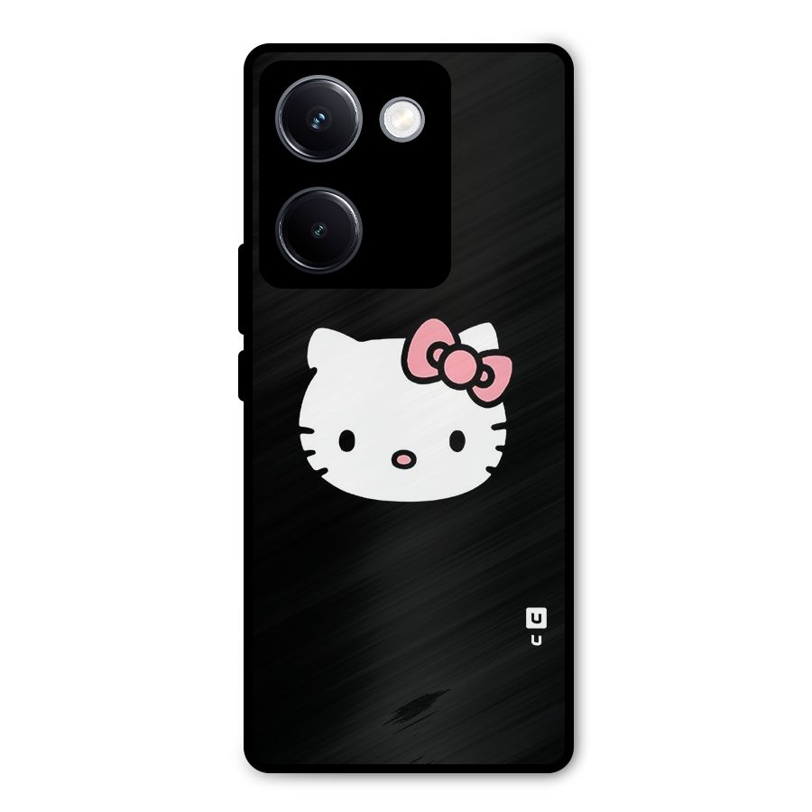 Kitty Cute Metal Back Case for Vivo Y300 Plus