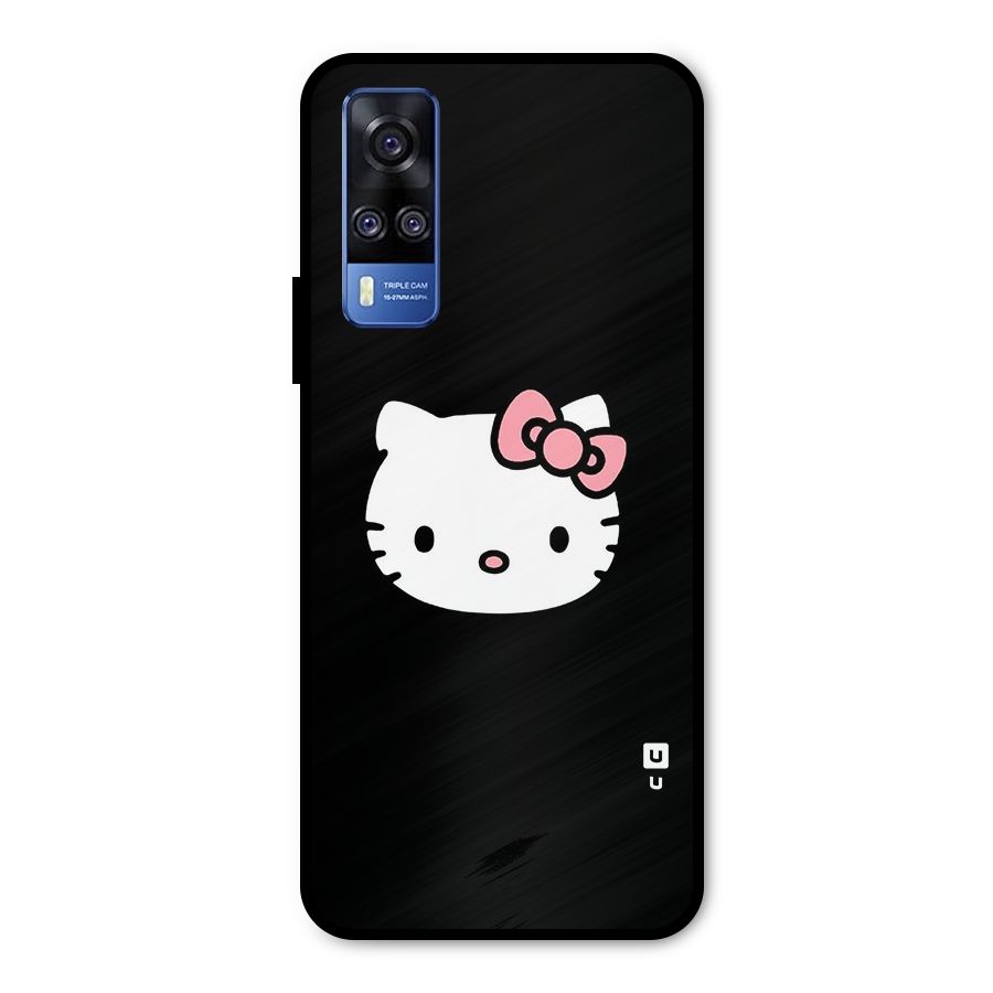 Kitty Cute Metal Back Case for Vivo Y51A