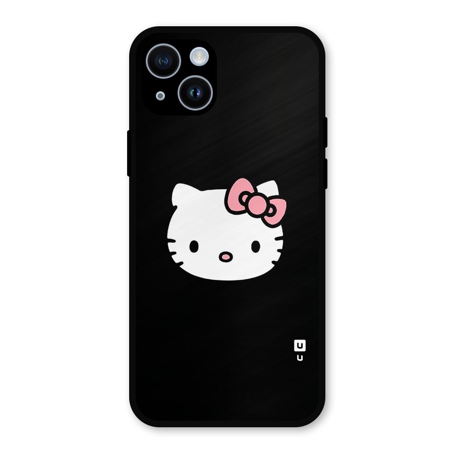 Kitty Cute Metal Back Case for iPhone 14