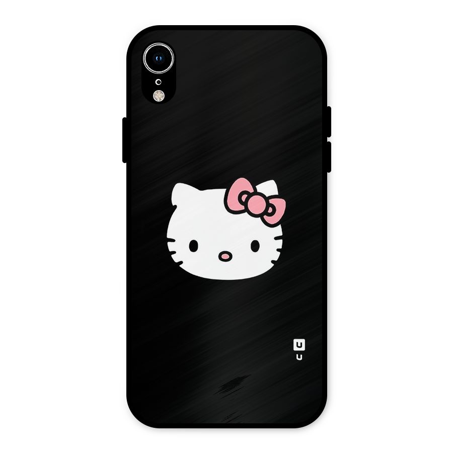 Kitty Cute Metal Back Case for iPhone XR