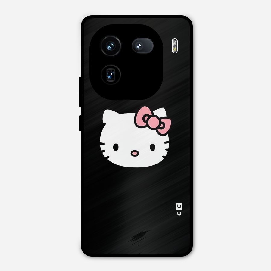Kitty Cute Metal Back Case for iQOO 12