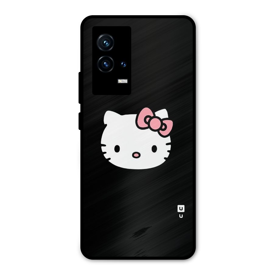 Kitty Cute Metal Back Case for iQOO 9 5G