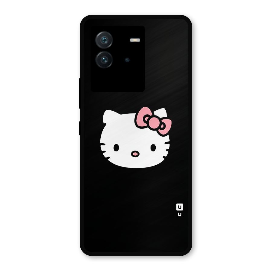 Kitty Cute Metal Back Case for iQOO Neo 6 5G