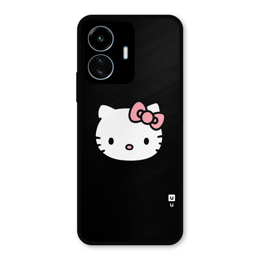 Kitty Cute Metal Back Case for vivo iQOO Z6 Lite 5G