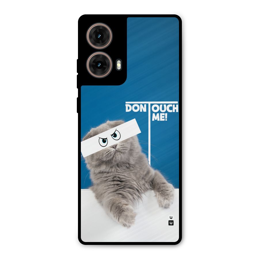 Kitty Dont Touch Metal Back Case for Moto G85