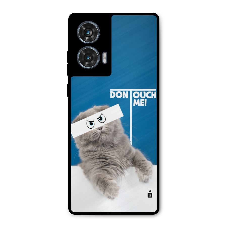 Kitty Dont Touch Metal Back Case for Motorola Edge 50 Fusion