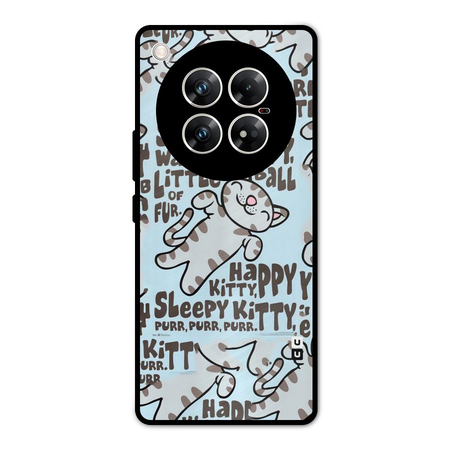 Kitty Pattern Metal Back Case for Infinix Zero 40 5G
