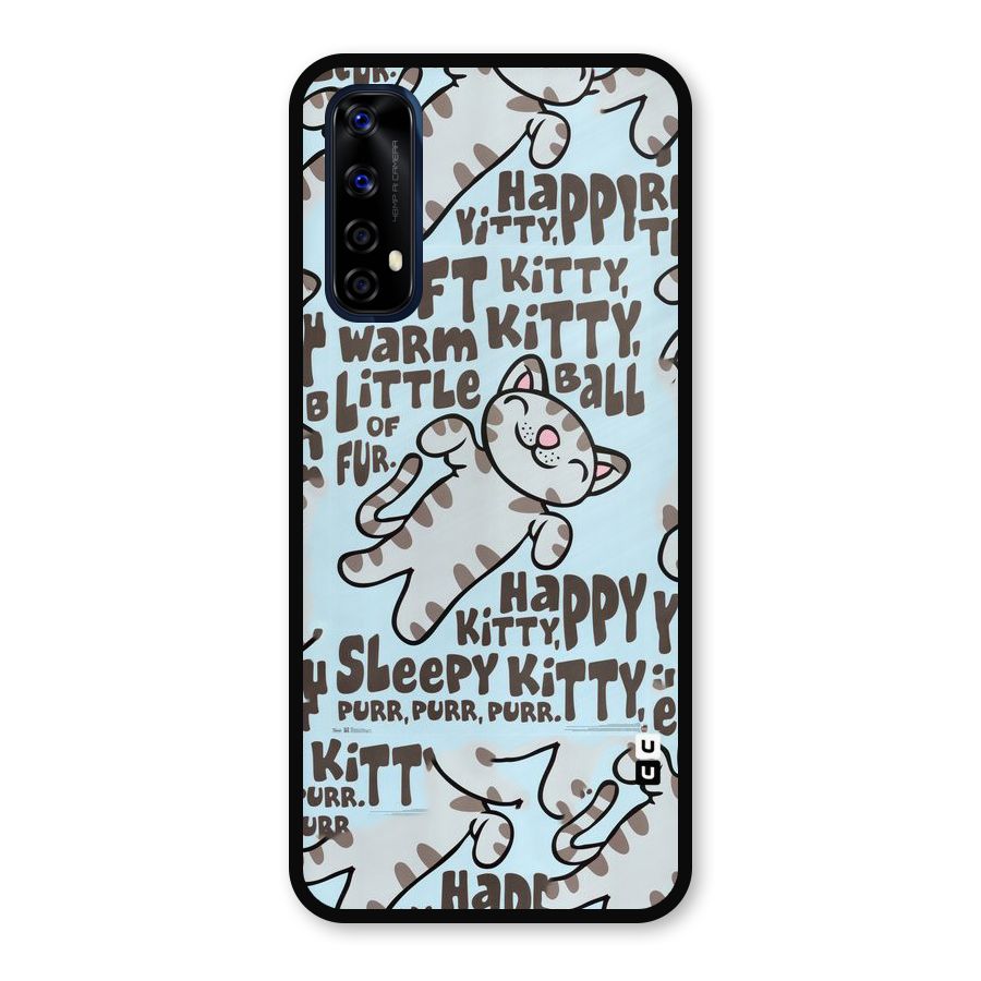 Kitty Pattern Metal Back Case for Realme Narzo 20 Pro
