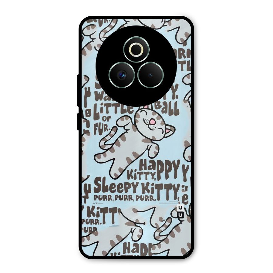 Kitty Pattern Metal Back Case for Realme P3 Pro