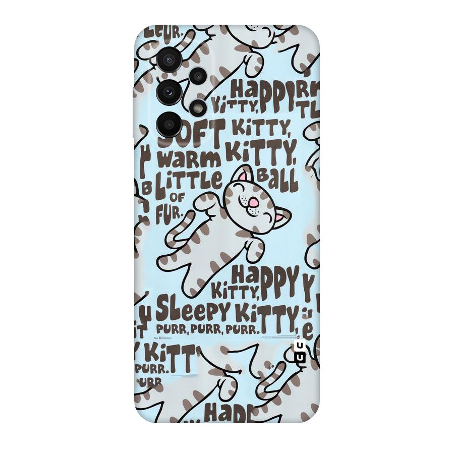 Kitty Pattern Original Polycarbonate Back Case for Galaxy A23