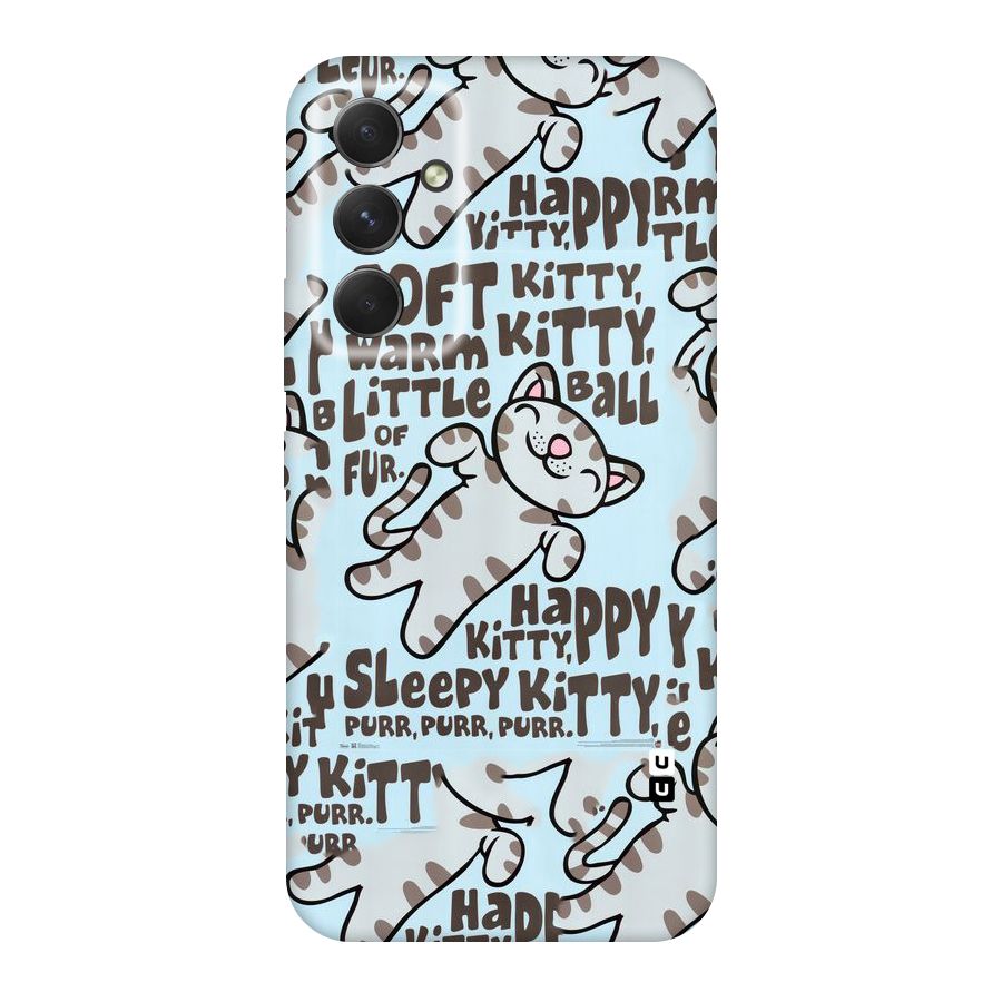 Kitty Pattern Original Polycarbonate Back Case for Galaxy A54