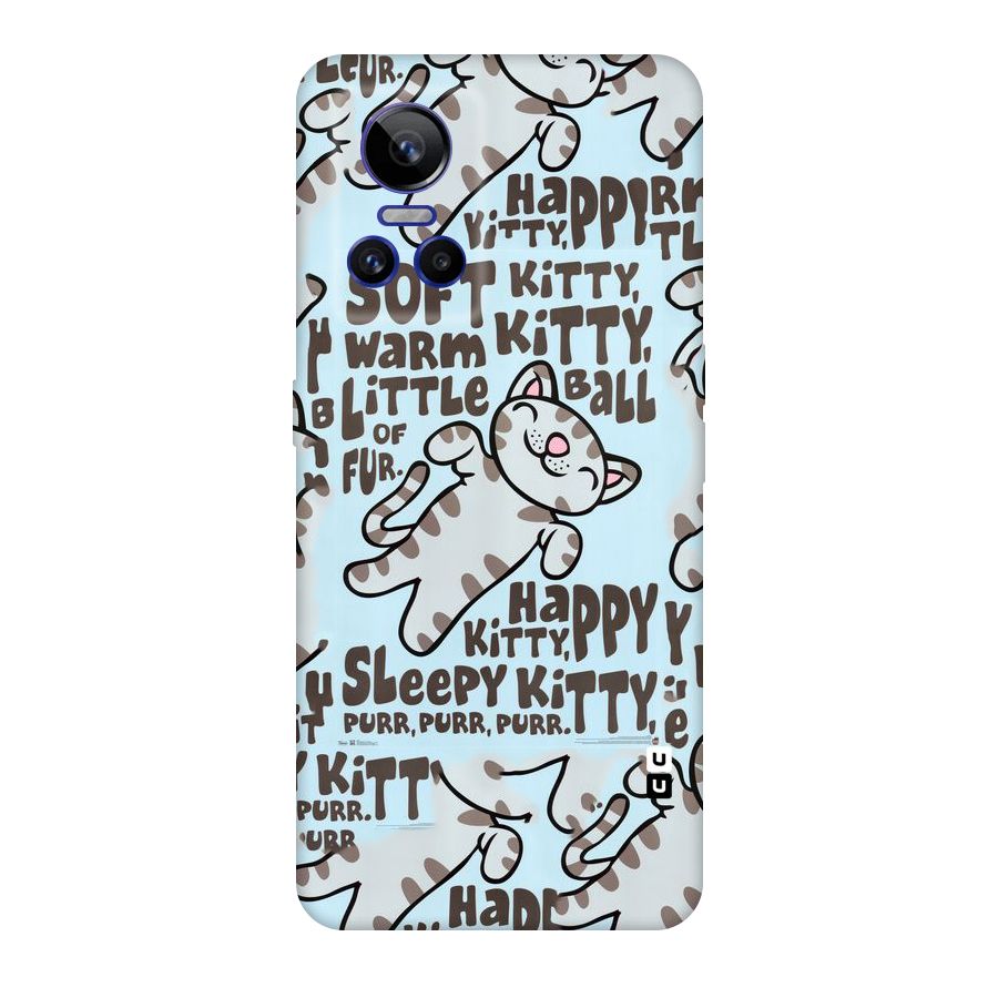 Kitty Pattern Original Polycarbonate Back Case for Realme GT Neo 3