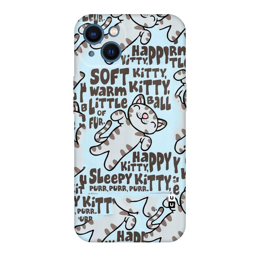 Kitty Pattern Original Polycarbonate Back Case for iPhone 13