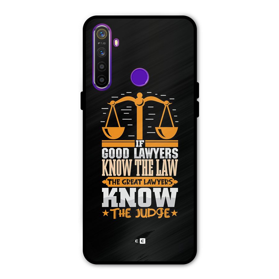 Know The Judge Glass Back Case for Realme 5s