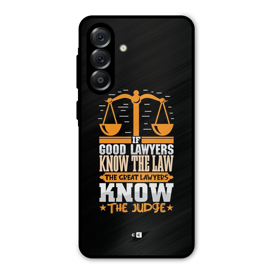 Know The Judge Metal Back Case for Galaxy A36