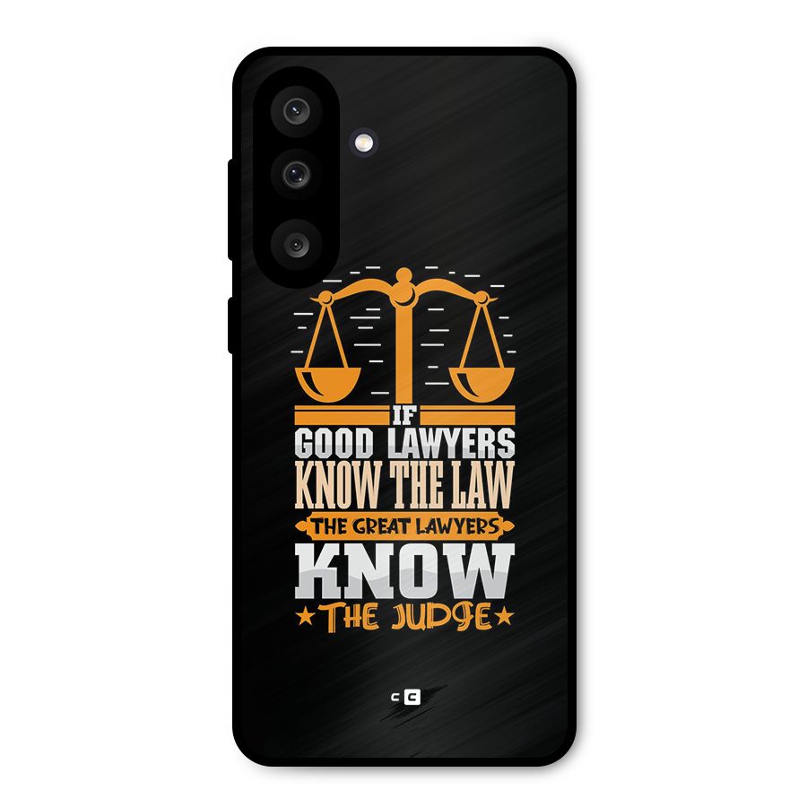 Know The Judge Metal Back Case for Galaxy F56