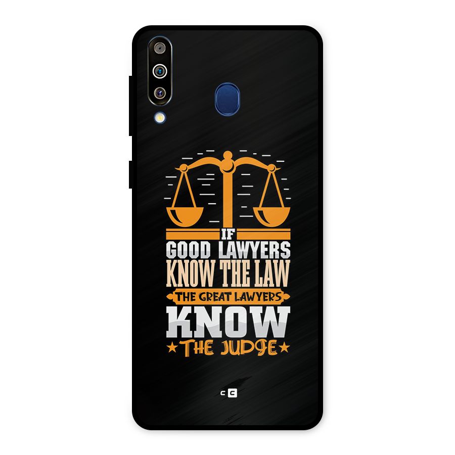 Know The Judge Metal Back Case for Galaxy M30