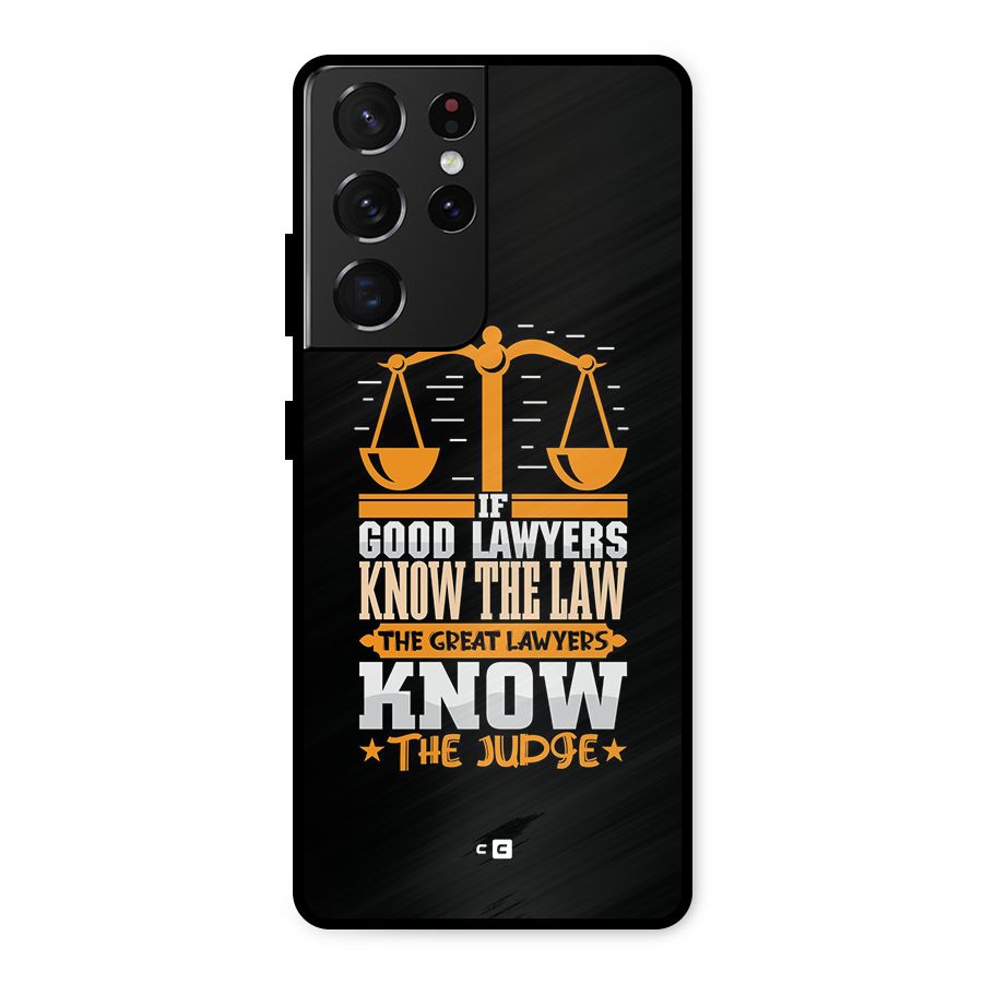 Know The Judge Metal Back Case for Galaxy S21 Ultra 5G