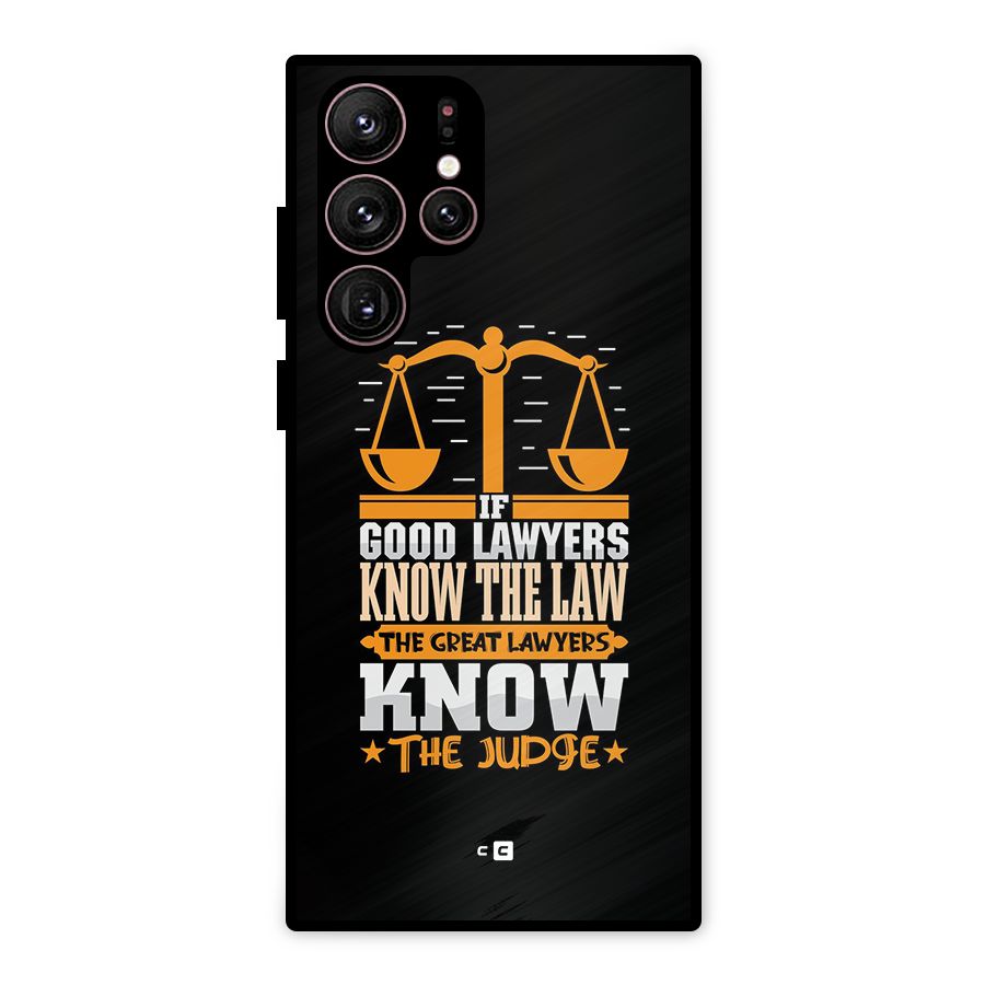 Know The Judge Metal Back Case for Galaxy S22 Ultra 5G