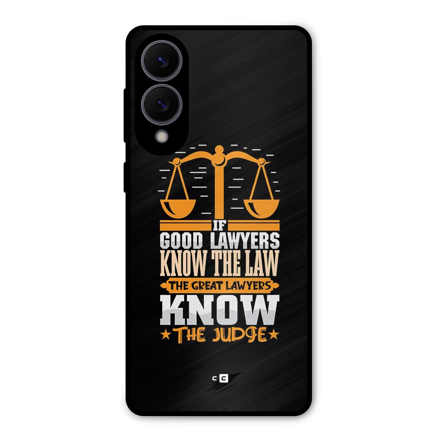 Know The Judge Metal Back Case for Galaxy S25 Edge
