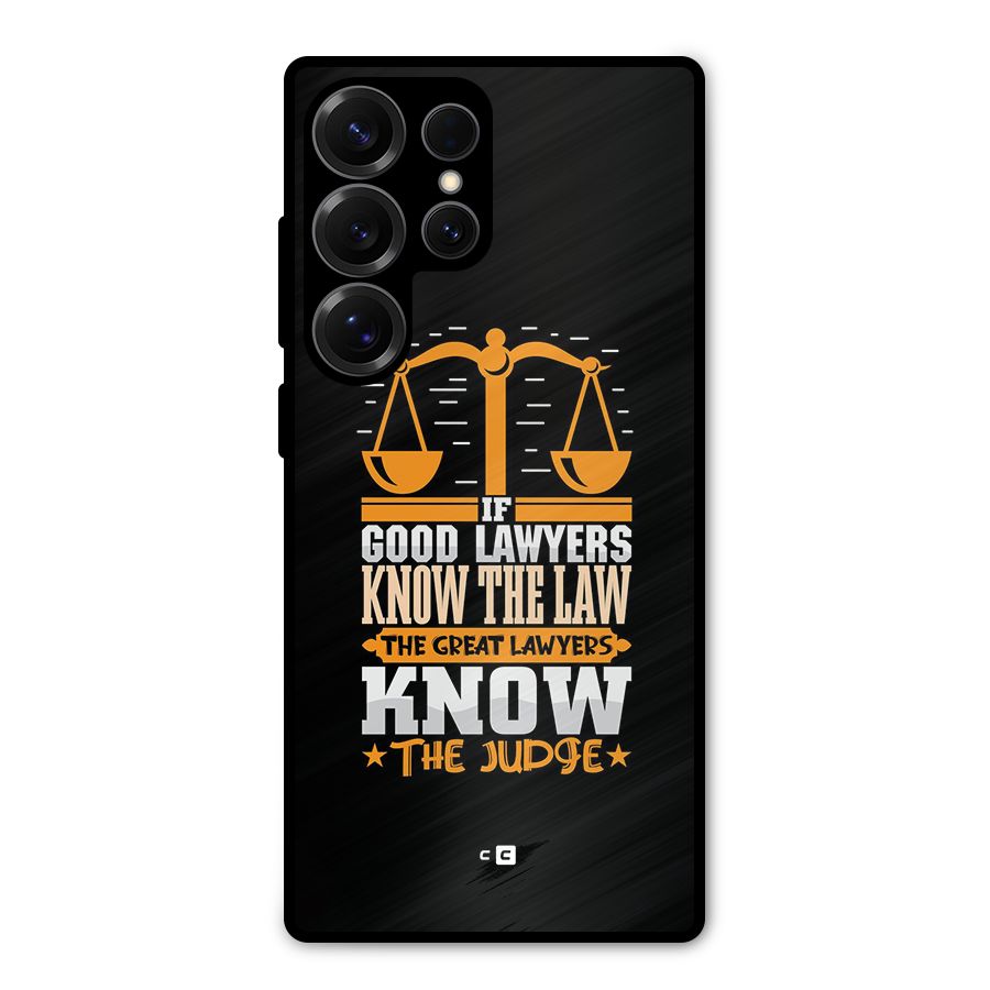 Know The Judge Metal Back Case for Galaxy S25 Ultra