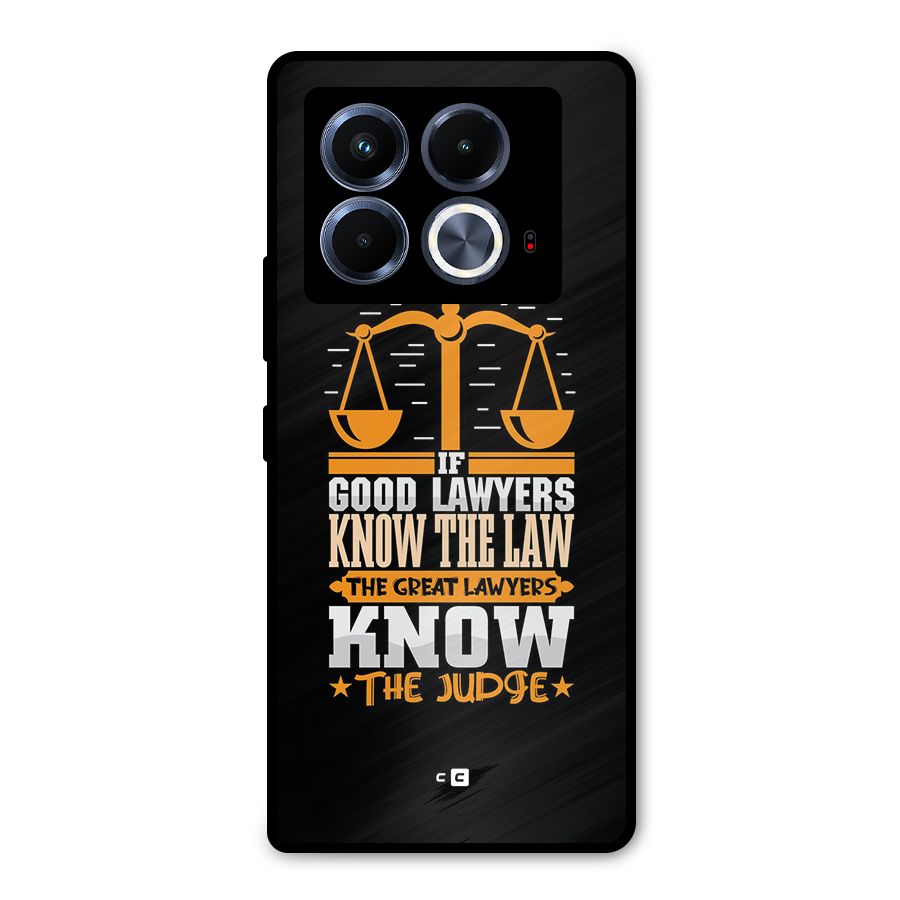 Know The Judge Metal Back Case for Infinix Note 40 5G