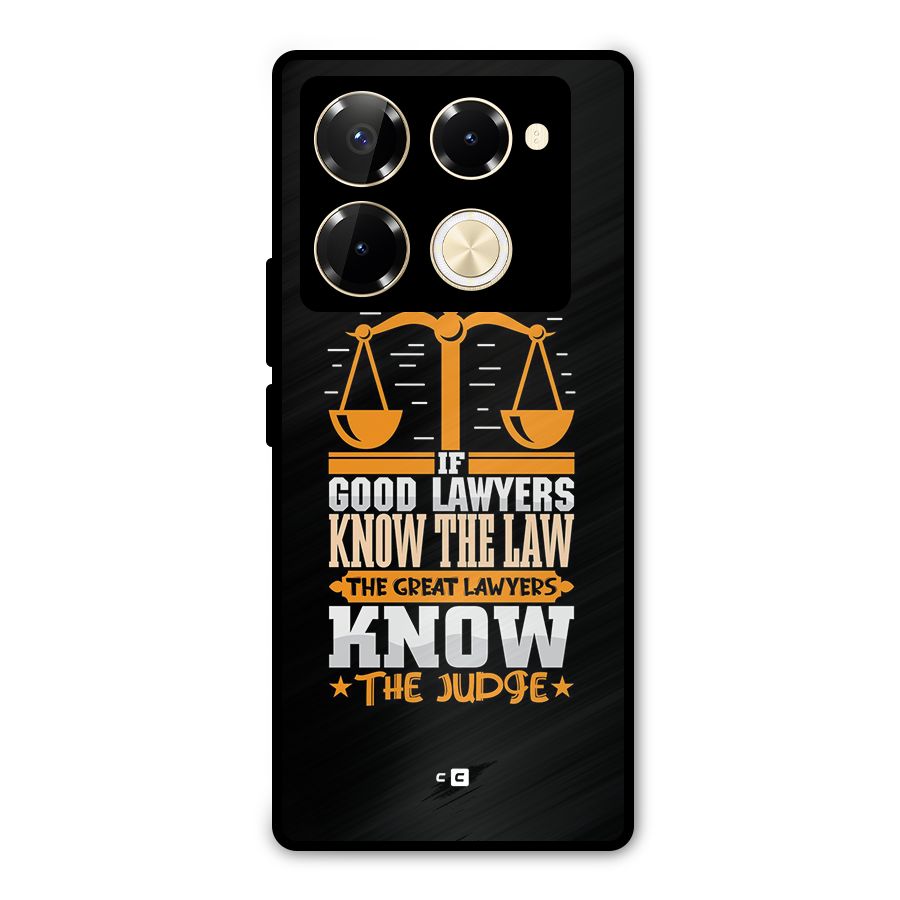 Know The Judge Metal Back Case for Infinix Note 40 Pro Plus
