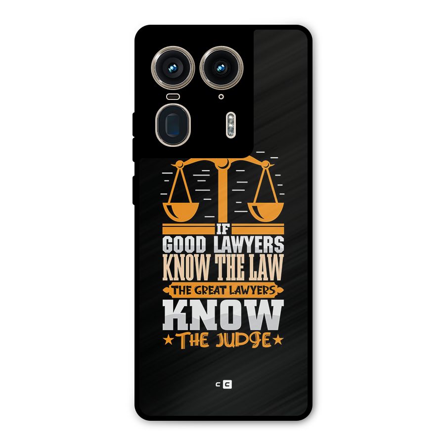 Know The Judge Metal Back Case for Motorola Edge 50 Ultra