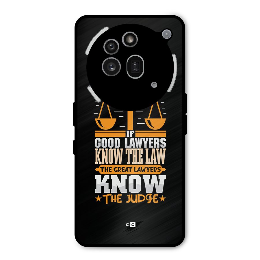 Know The Judge Metal Back Case for Nothing Phone 3a Pro