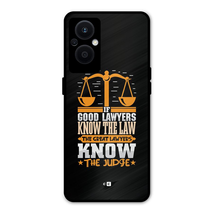 Know The Judge Metal Back Case for Oppo F21s Pro 5G