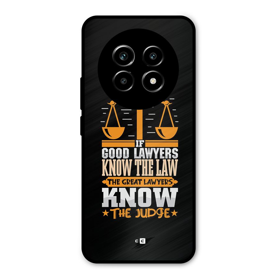 Know The Judge Metal Back Case for Realme 13 Pro