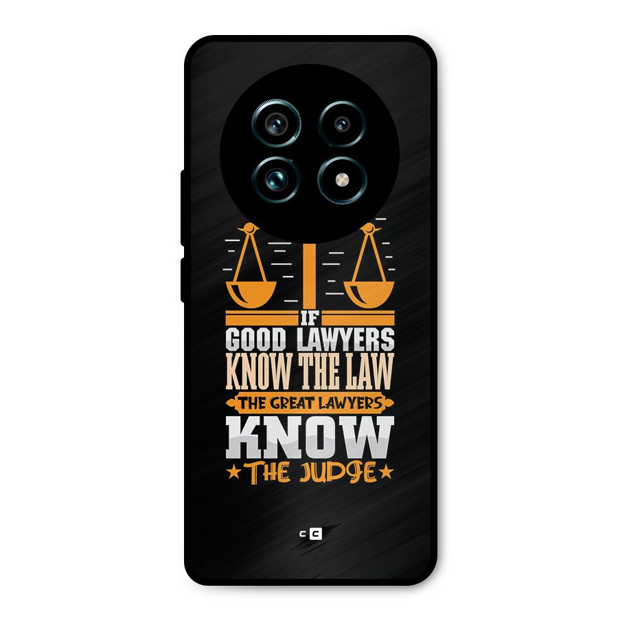 Know The Judge Metal Back Case for Realme 13 Pro Plus