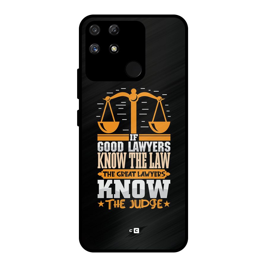 Know The Judge Metal Back Case for Realme Narzo 50A