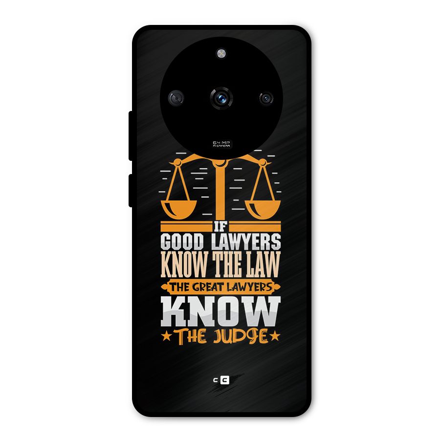 Know The Judge Metal Back Case for Realme Narzo 60 5G