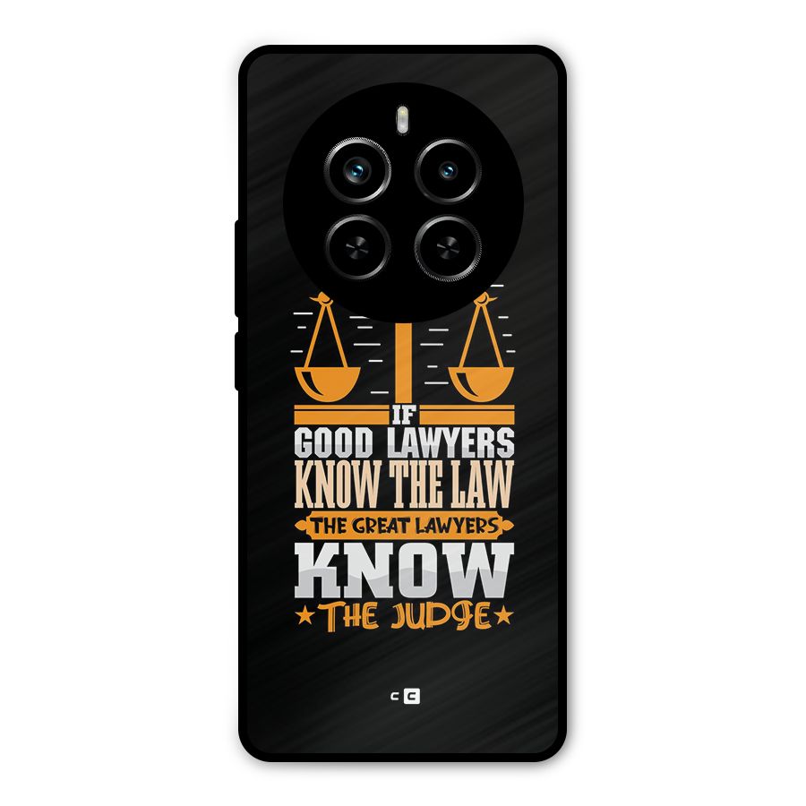 Know The Judge Metal Back Case for Realme P1 Pro