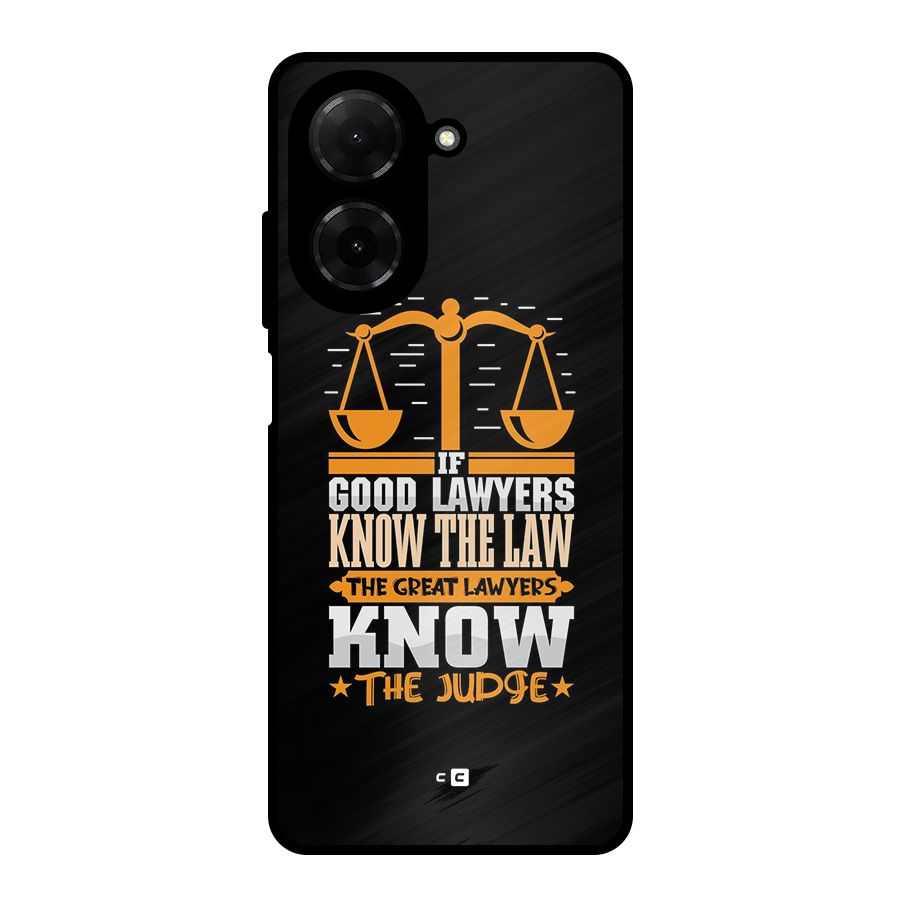 Know The Judge Metal Back Case for Redmi A5 4G