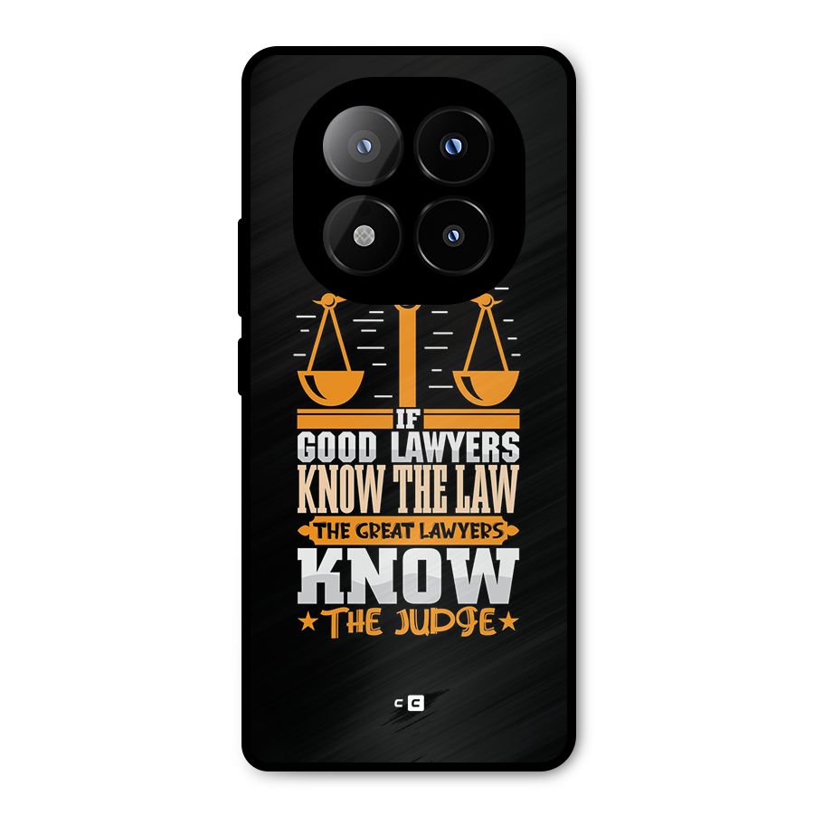 Know The Judge Metal Back Case for Redmi Note 14 Pro Plus 5G
