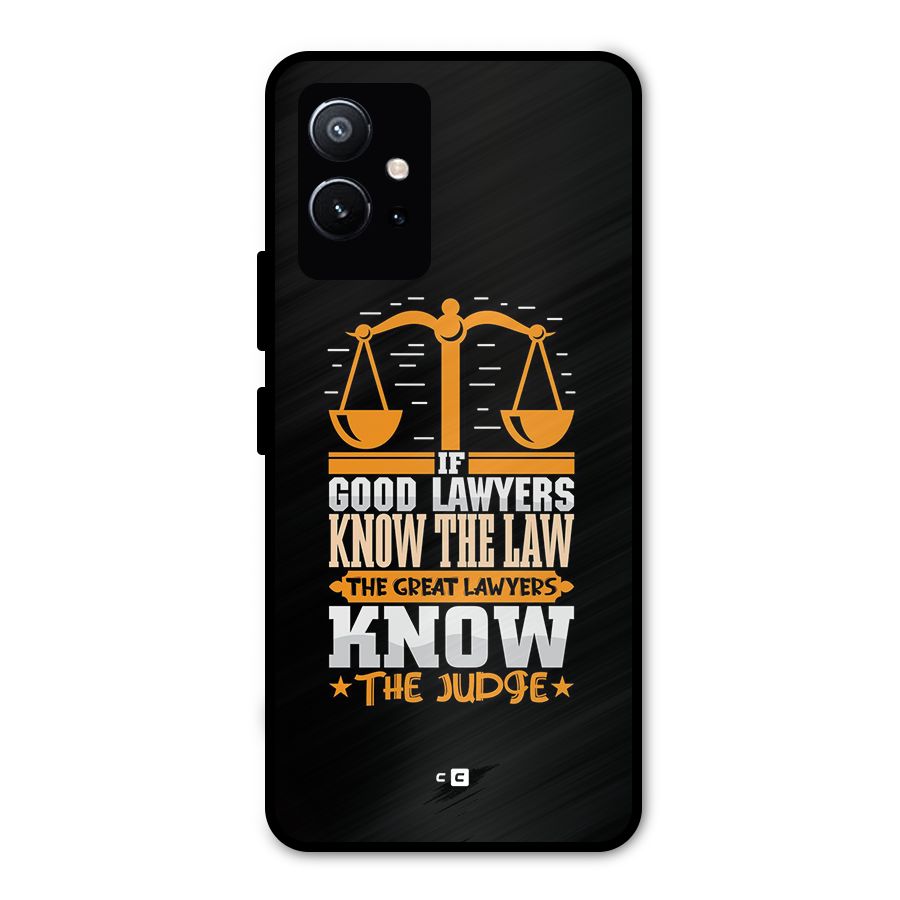 Know The Judge Metal Back Case for Vivo T1 5G